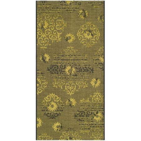 Safavieh 3 x 5 ft. Small Rectangle Contemporary Palazzo Black and Green Area Rug PAL129-56C10-3